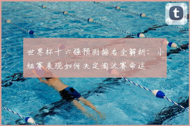 世界杯十六强预测排名全解析:小组赛表现如何决定淘汰赛命运